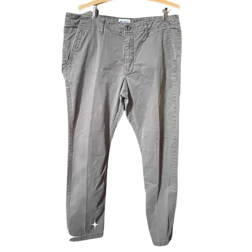 William Rast slim straight 36/32  dark moss green pants.